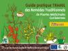 Couverture de l'ouvrage, avec fond vert et des dessins de plantes
